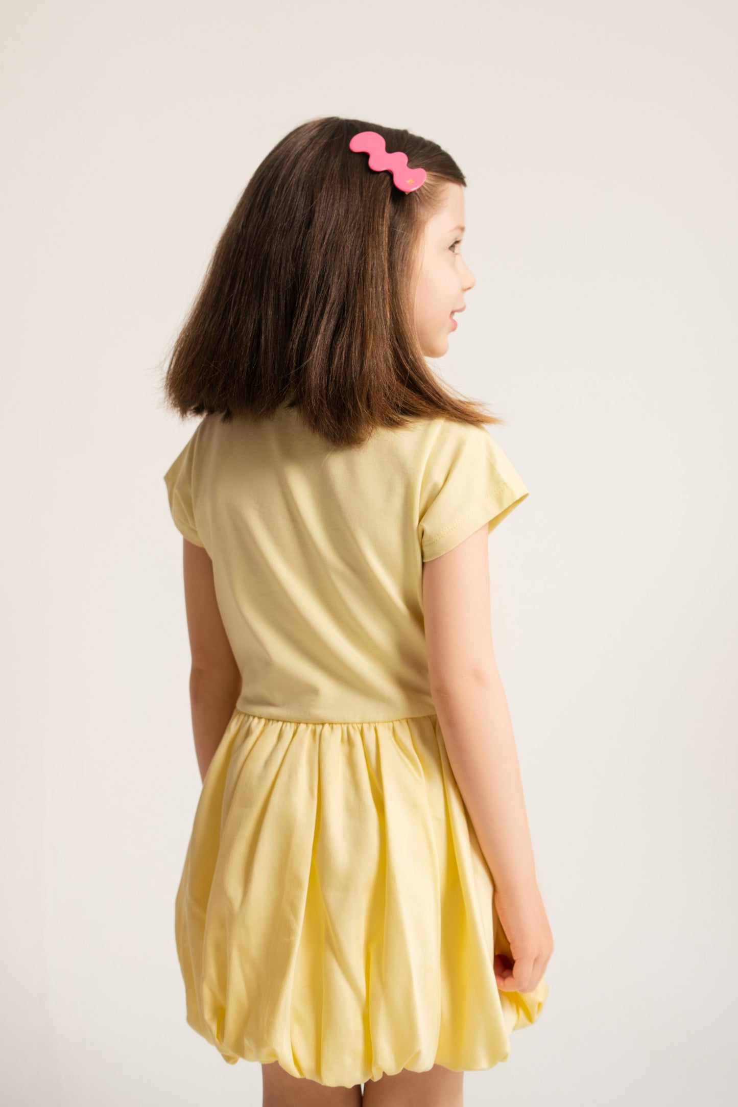 Balloon-Kleid mit Herz Stickerei