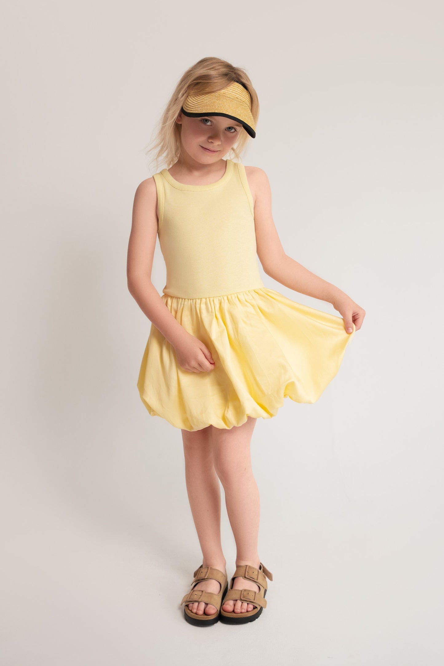 Balloon-Kleid mit Tanktop-Oberteil