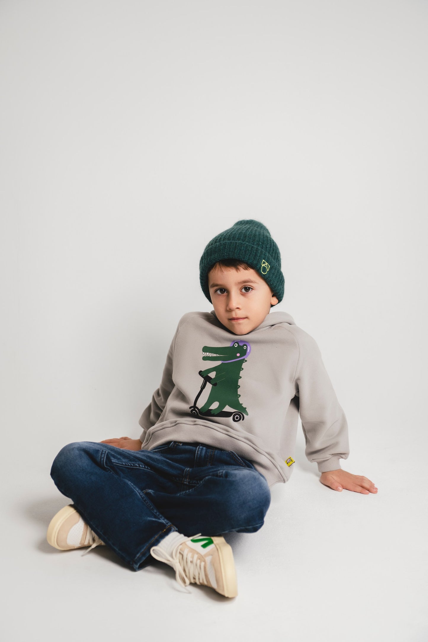 Hoodie Krokodil soft touch