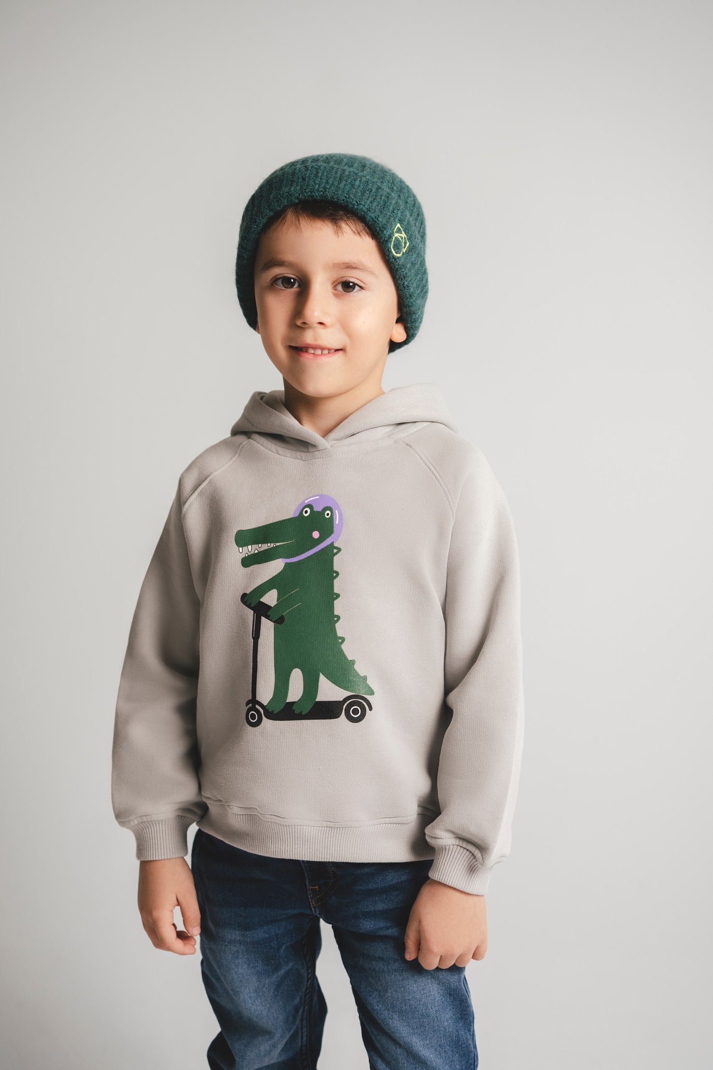 Hoodie Krokodil soft touch