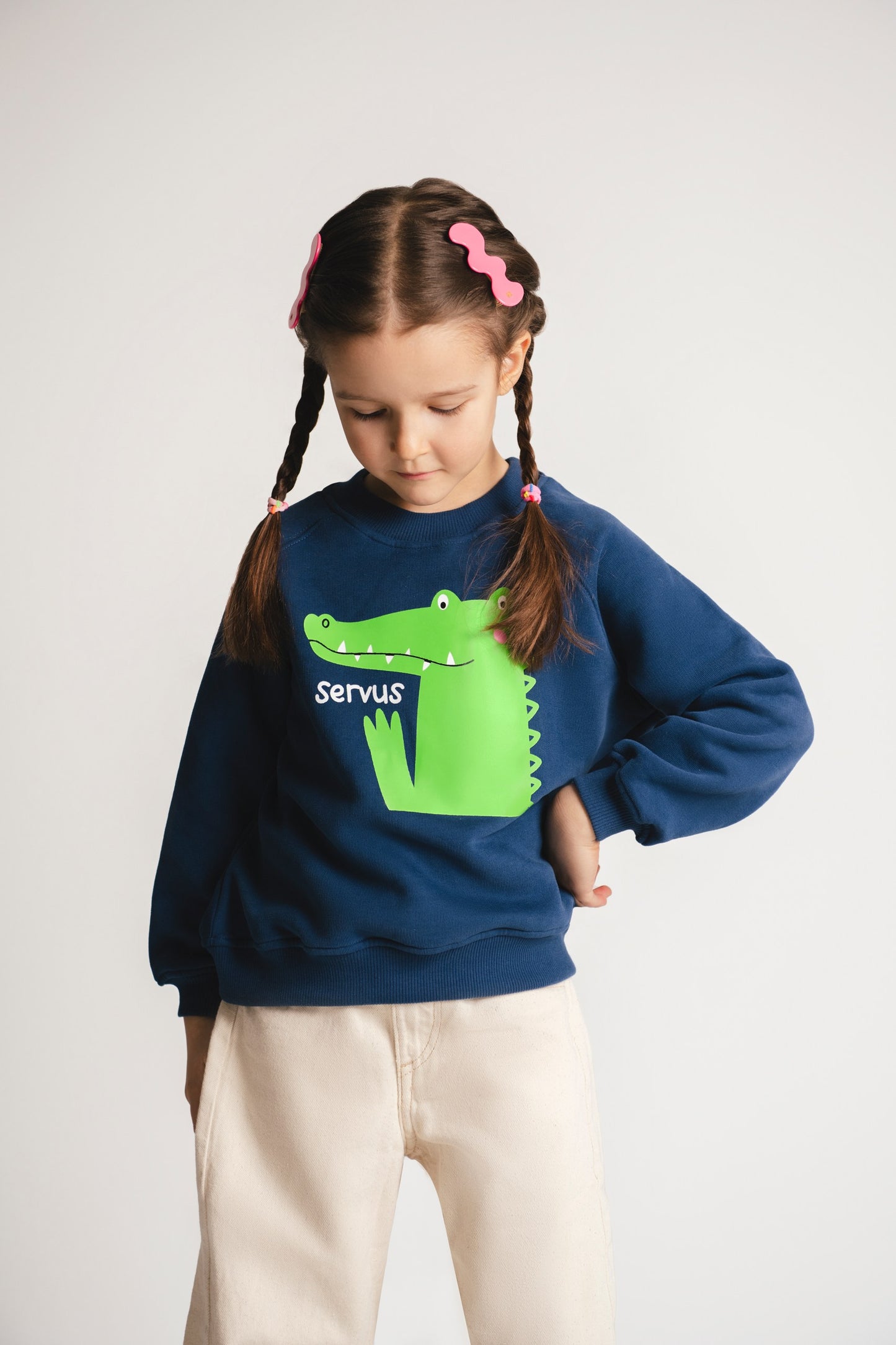 Sweatshirt Krokodil soft touch