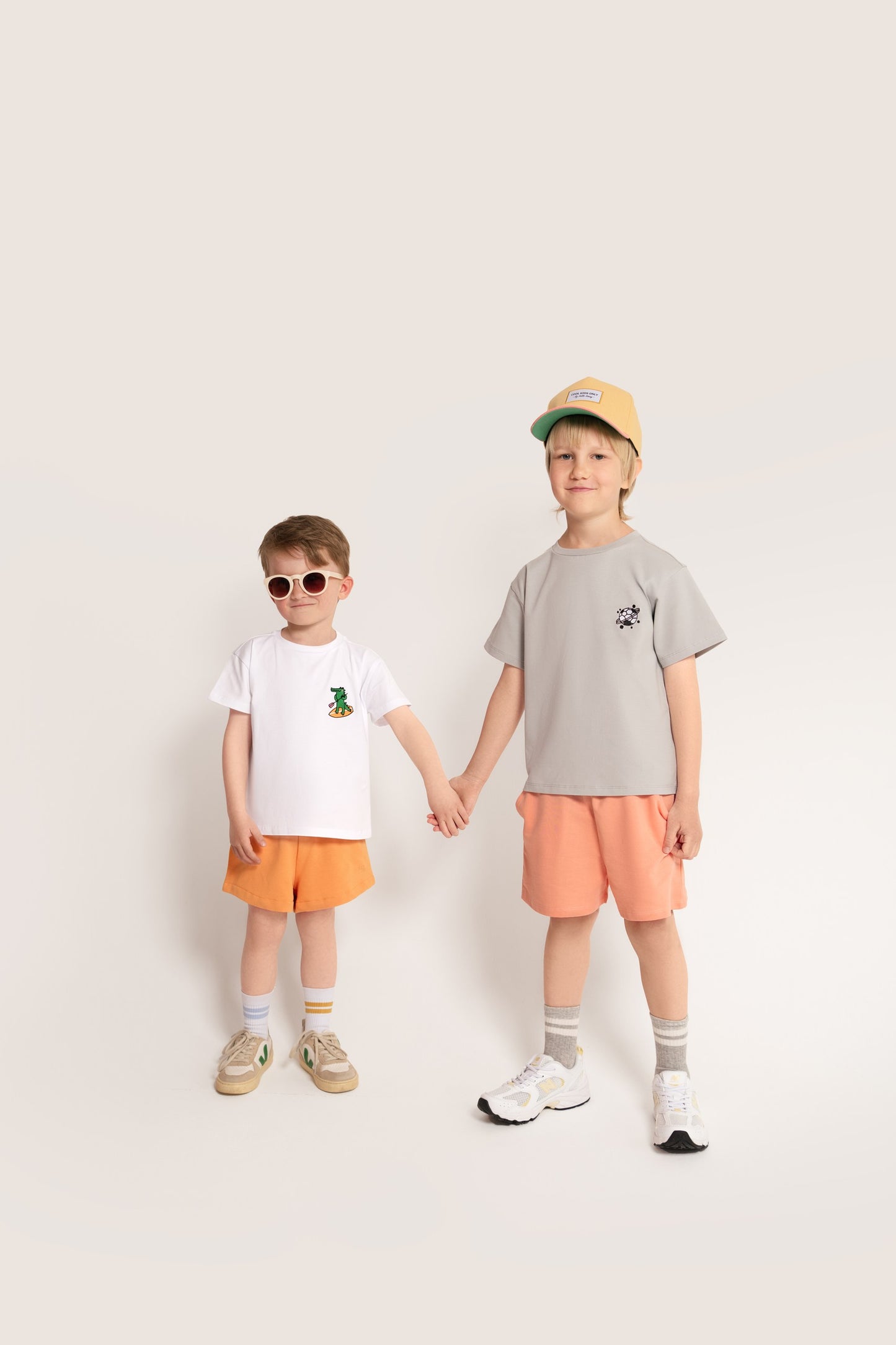 Cotton T-shirt with football embroidery
