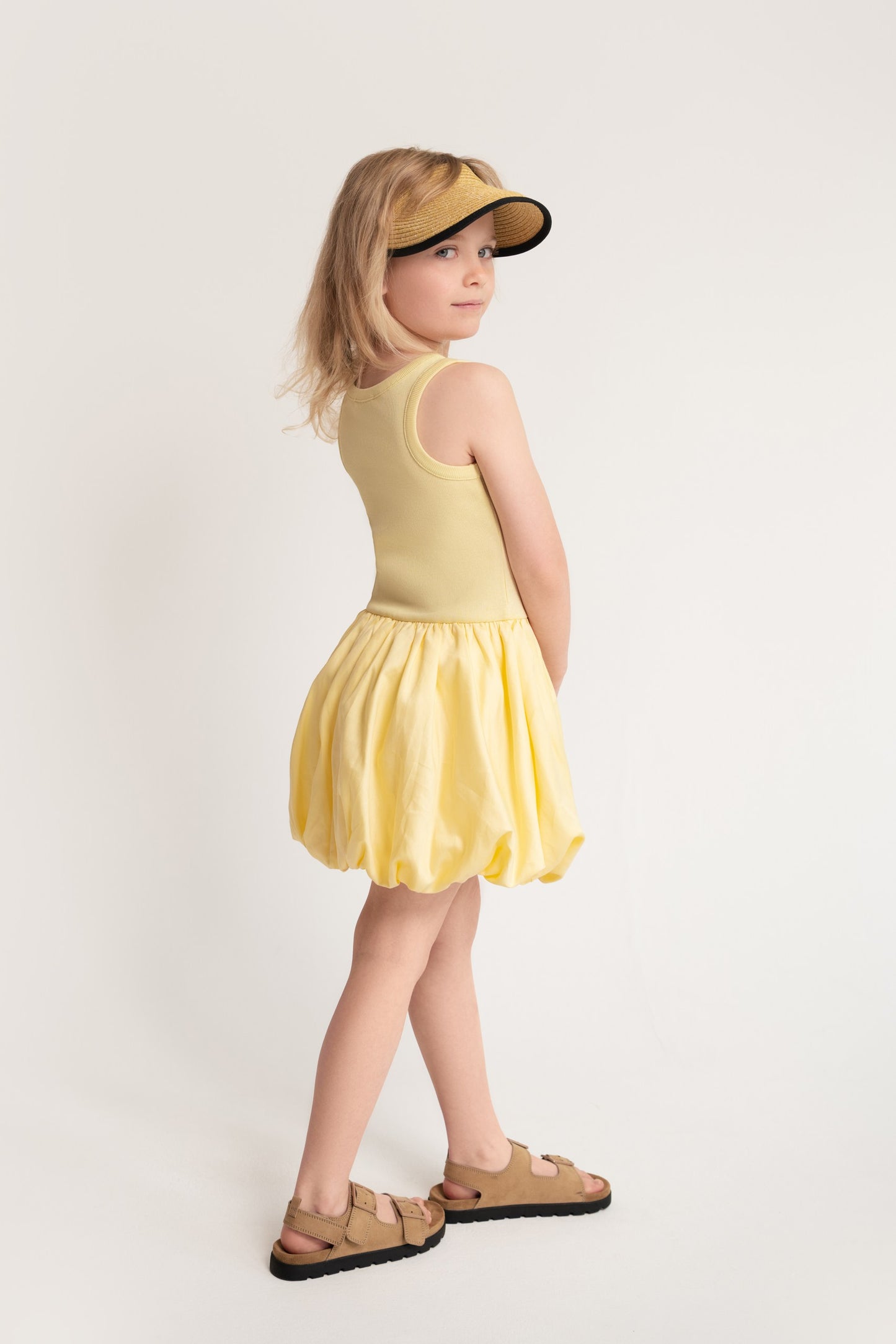 Balloon-Kleid mit Tanktop-Oberteil