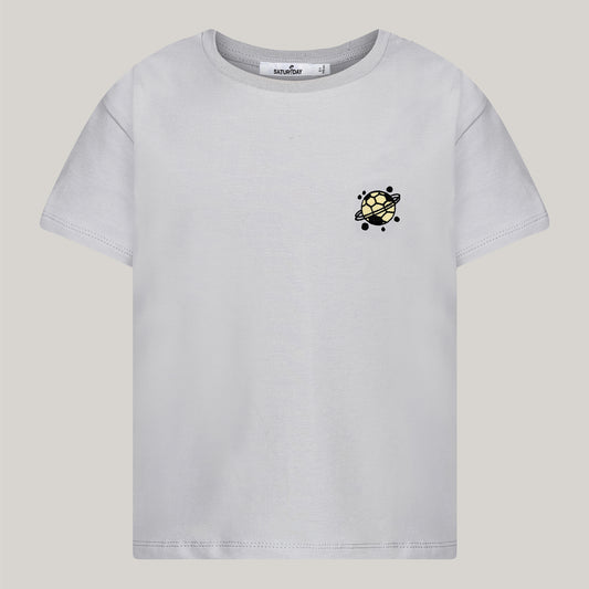 T-Shirt aus Baumwolle mit Fußball-Stickerei